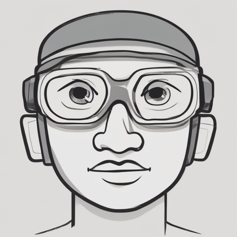 A pair of safety goggles indicating the need for careful oversight and protection as AI technology evolves.