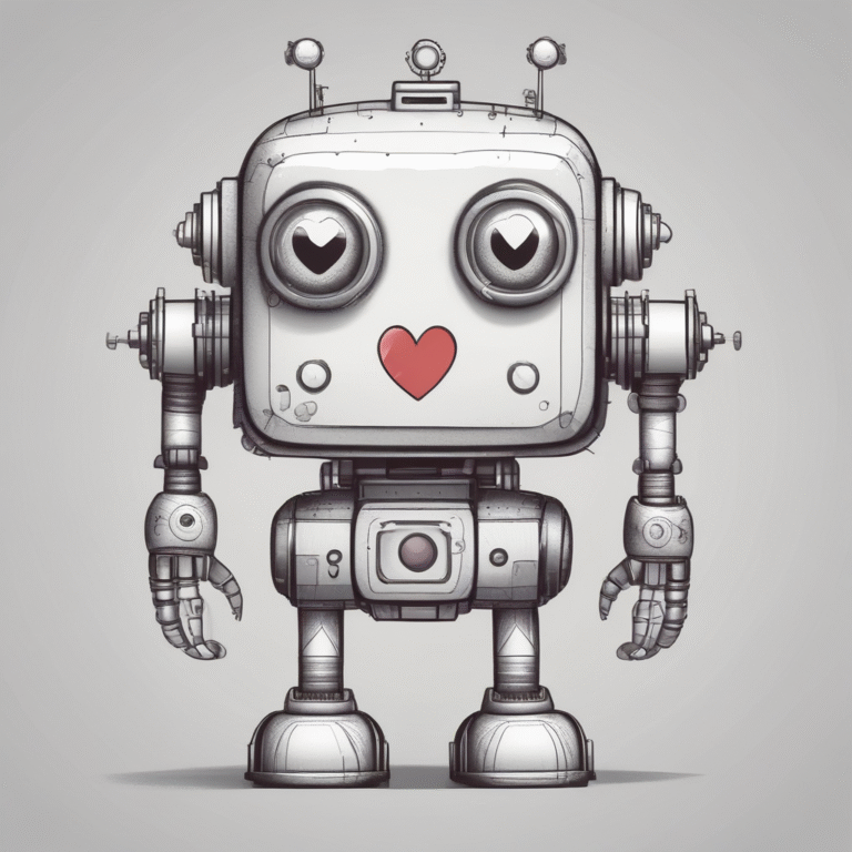 A robot with a heart