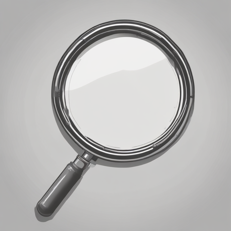 A magnifying glass