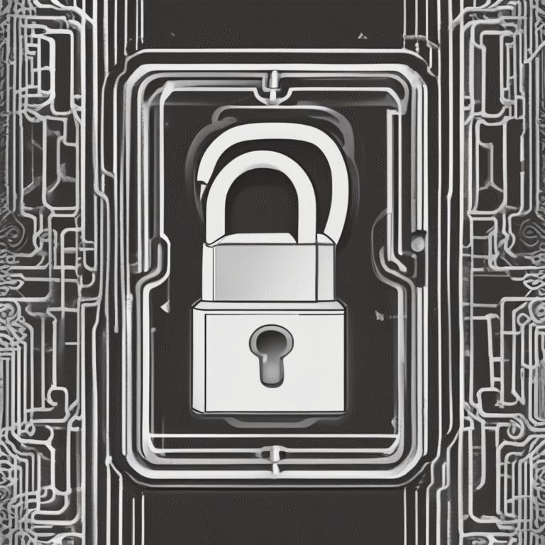 A lock and key