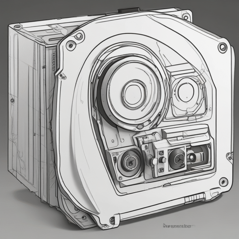 A digital storage device (like an external hard drive)