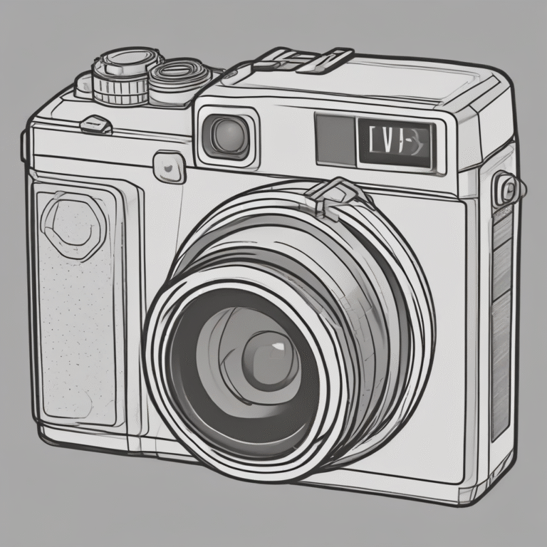 A digital camera with a blurred lens representing the distortion of reality.