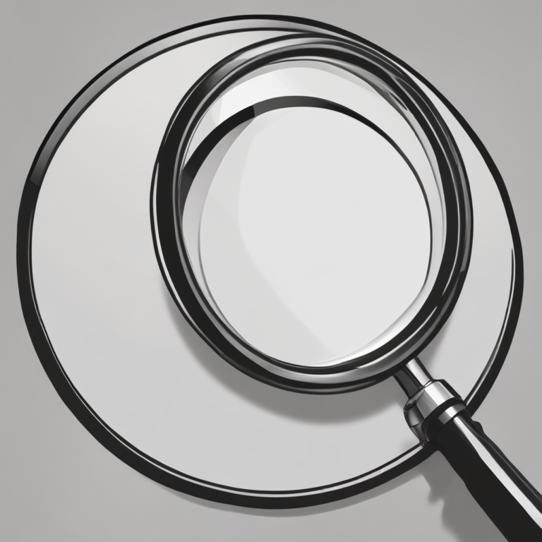 A magnifying glass