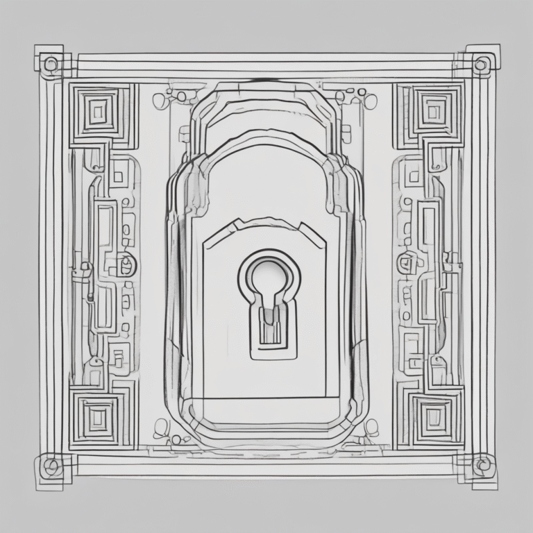 A digital lock symbolizing security in AI governance