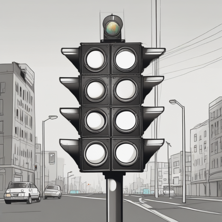 A traffic light indicating the need for a pause or reconsideration in the legislative process.