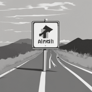 A road sign