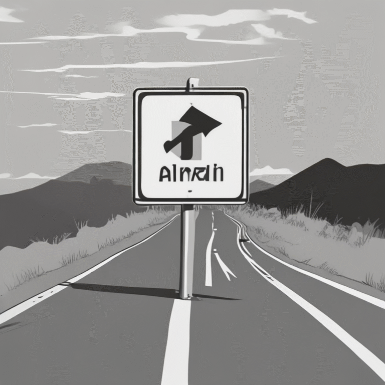 A road sign