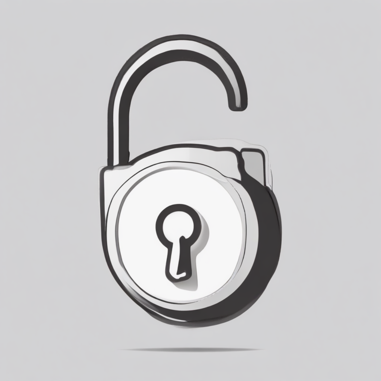 A lock symbolizing the safeguarding of sensitive data and privacy.