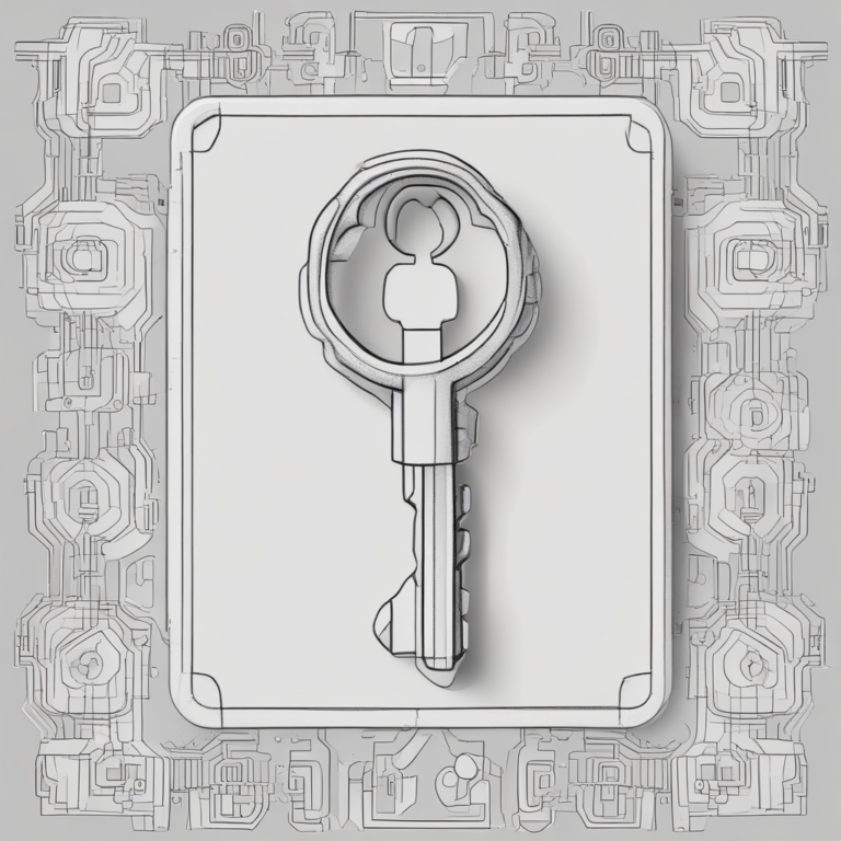 A key to represent access and control over AI implementation and compliance.