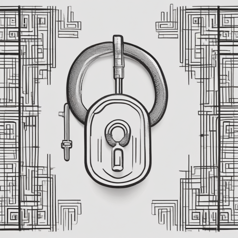 A digital lock symbolizing security and protection in the context of AI regulation.