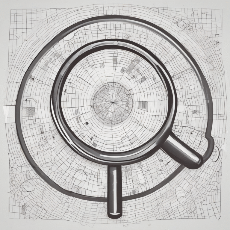 A magnifying glass over a network of AI algorithms
