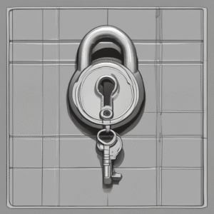 A lock and key