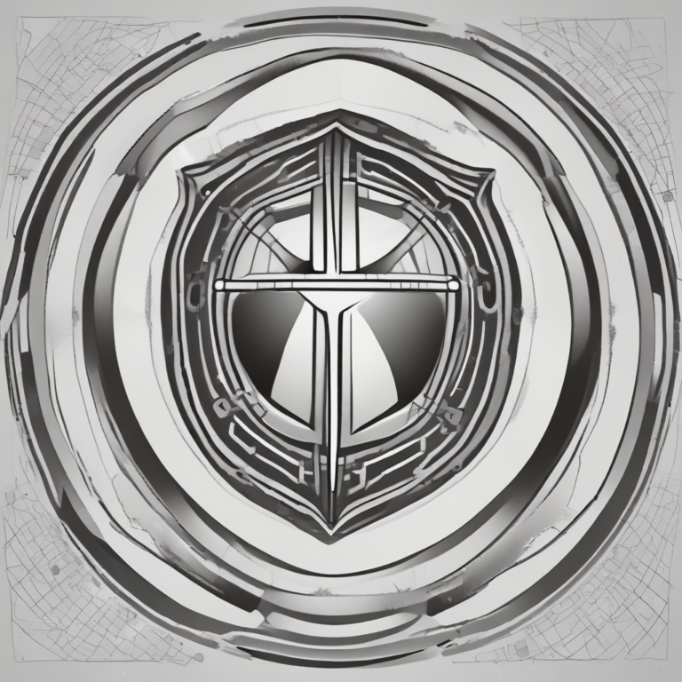 A shield conveying protection and governance in the context of AI.