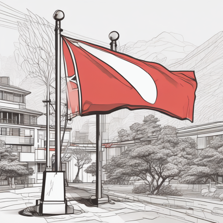 A red flag indicating a warning or alert about the potential dangers of adversarial AI.