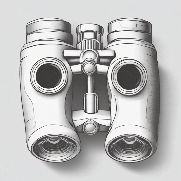 A pair of binoculars to illustrate the need for foresight in developing AI policies.