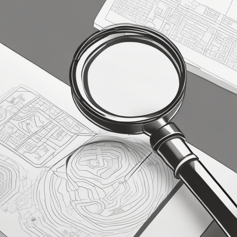 A magnifying glass indicating scrutiny and examination of AI technologies and their implications.
