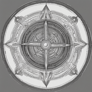 A compass guiding the ethical direction of AI development.