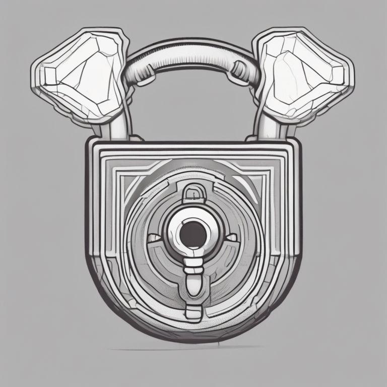 A padlock