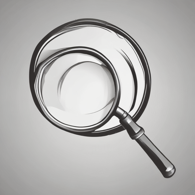 A magnifying glass.