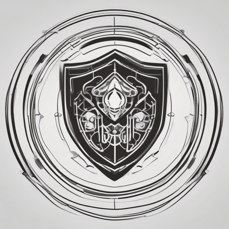 A shield conveying the idea of safeguarding ethical practices in artificial intelligence.