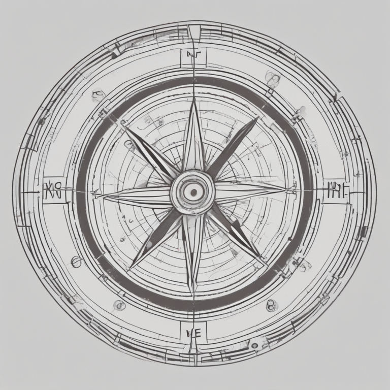 A compass pointing towards innovation