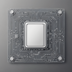 A computer chip to signify technology and AI innovation