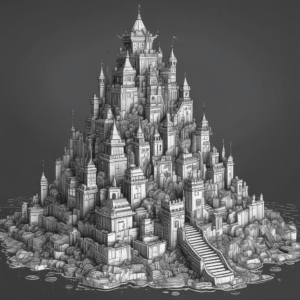 A fortress made of computer chips