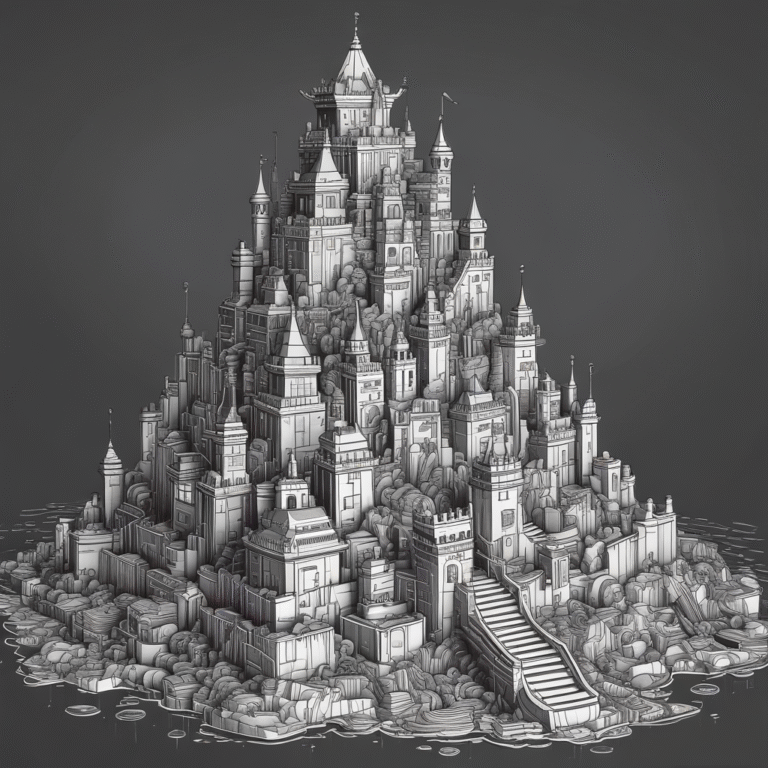 A fortress made of computer chips
