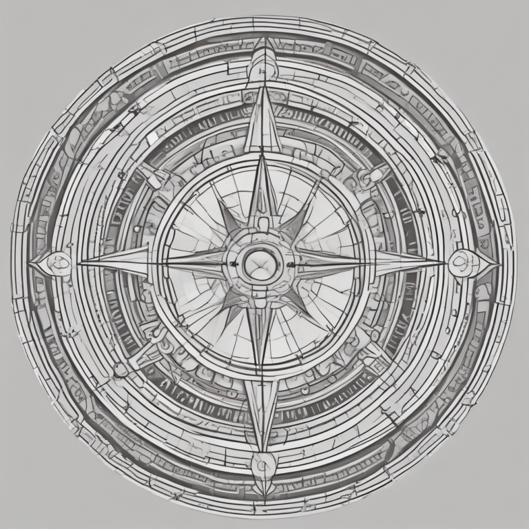 A compass symbolizing guidance in AI development