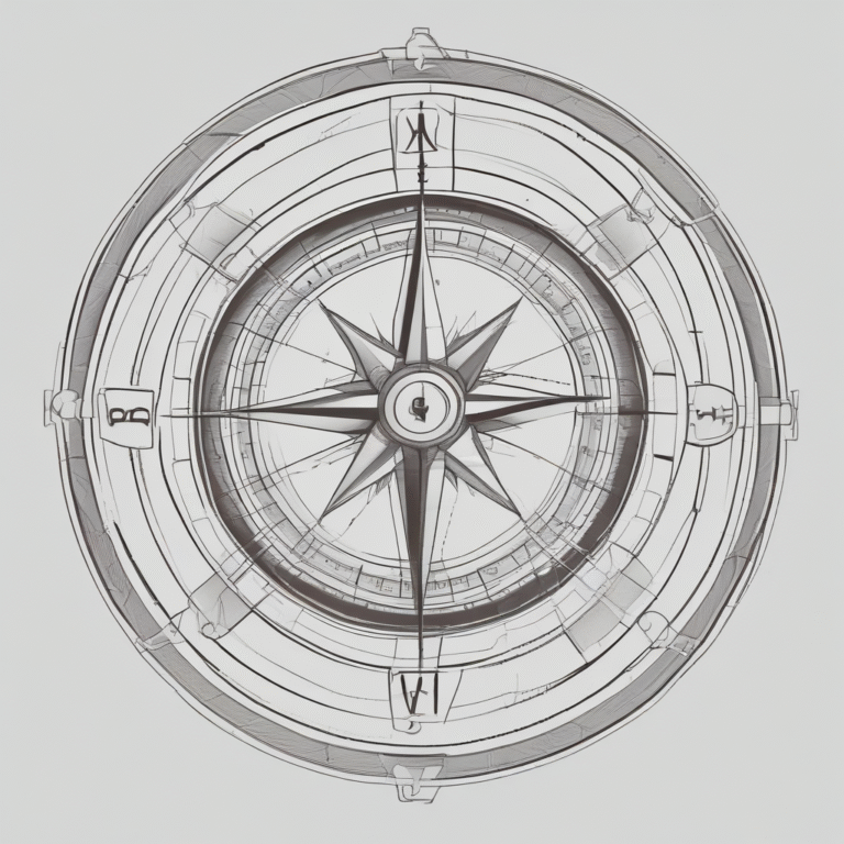 A broken compass