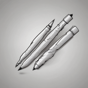 A broken pencil