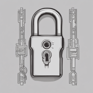 A lock and key