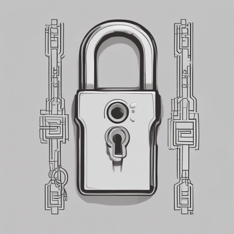 A lock and key
