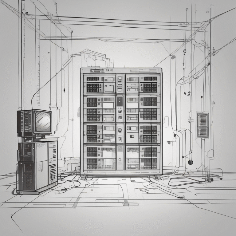 A network server illustrating the infrastructure behind AI and its regulation.