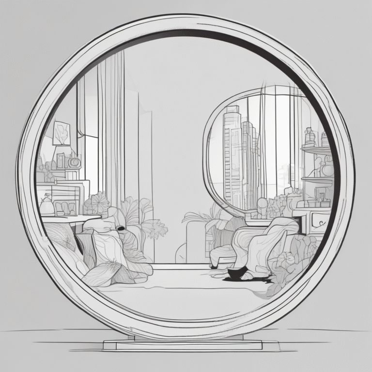 A dual-sided mirror