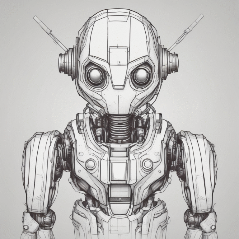 A robot with a safety helmet.