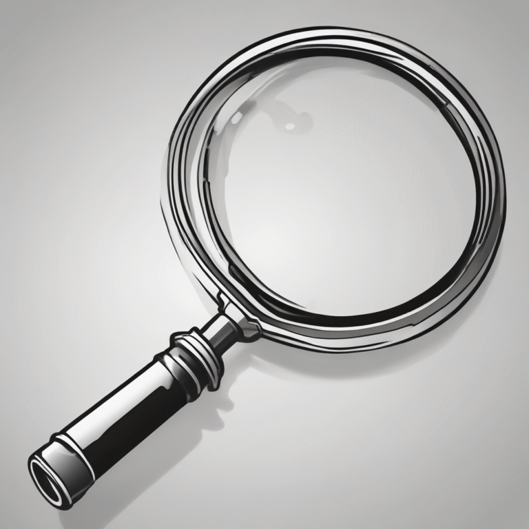 A magnifying glass