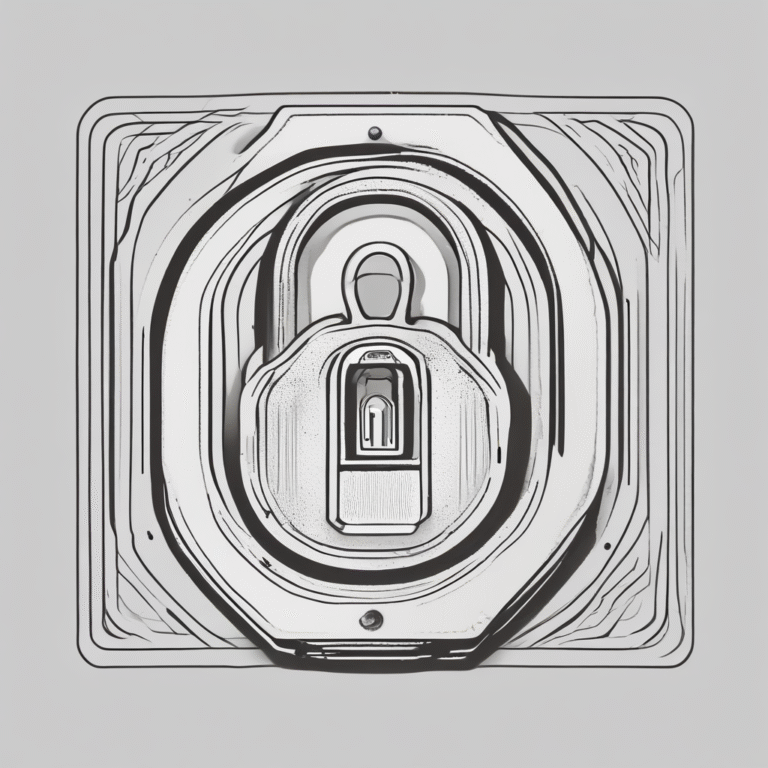 A digital lock signifying security and compliance in AI technology.