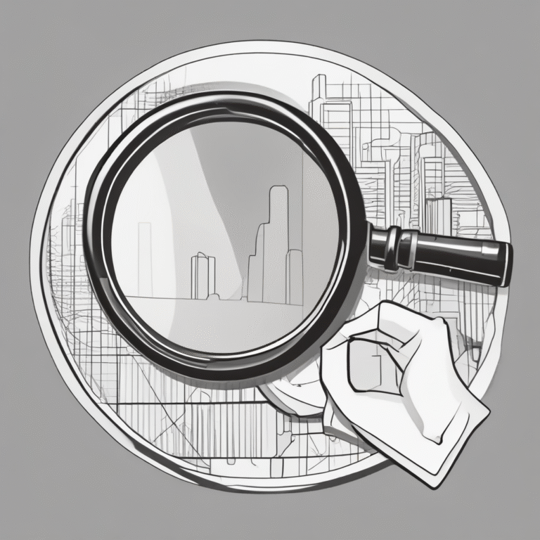 A magnifying glass for scrutiny