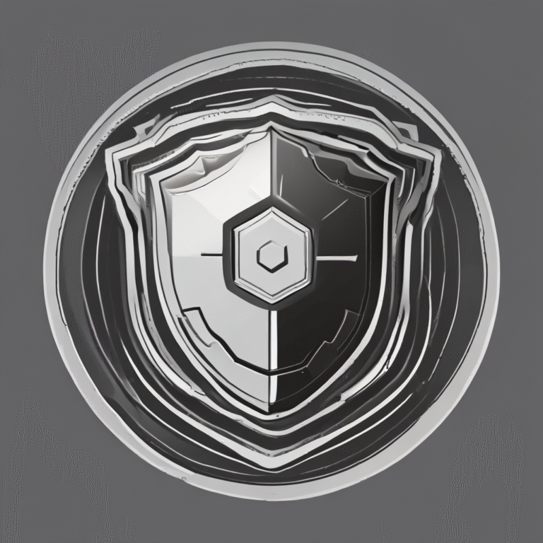 A shield to represent protection against potential risks of AI technology.