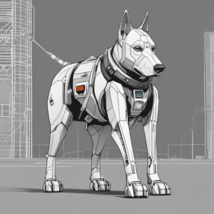 A robotic police dog used for patrol and assistance.