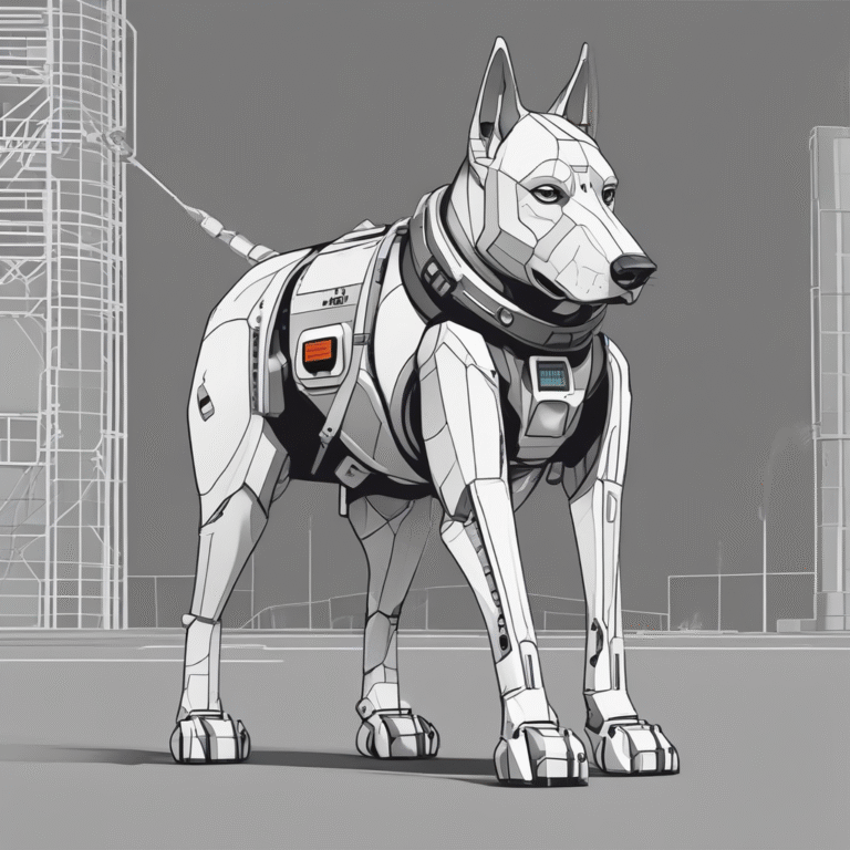 A robotic police dog used for patrol and assistance.