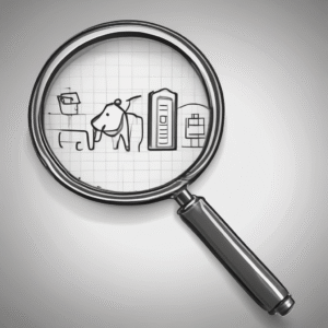 A magnifying glass
