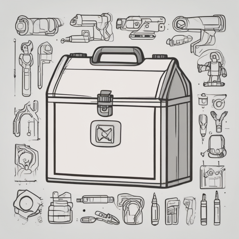 A toolbox to symbolize the various tools and frameworks needed for compliance.