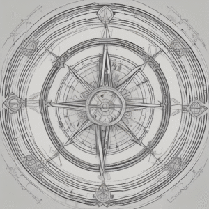 A compass to signify guidance in navigating AI governance in lending.