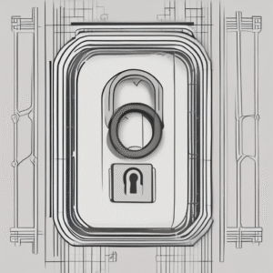A digital lock illustrating security and trust in AI systems.