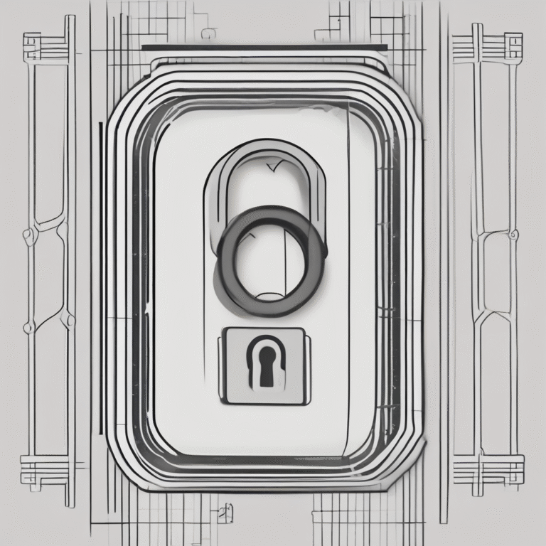 A digital lock illustrating security and trust in AI systems.
