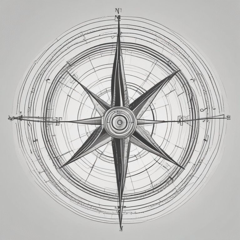 A compass illustrating guidance in navigating the complexities of AI regulation.