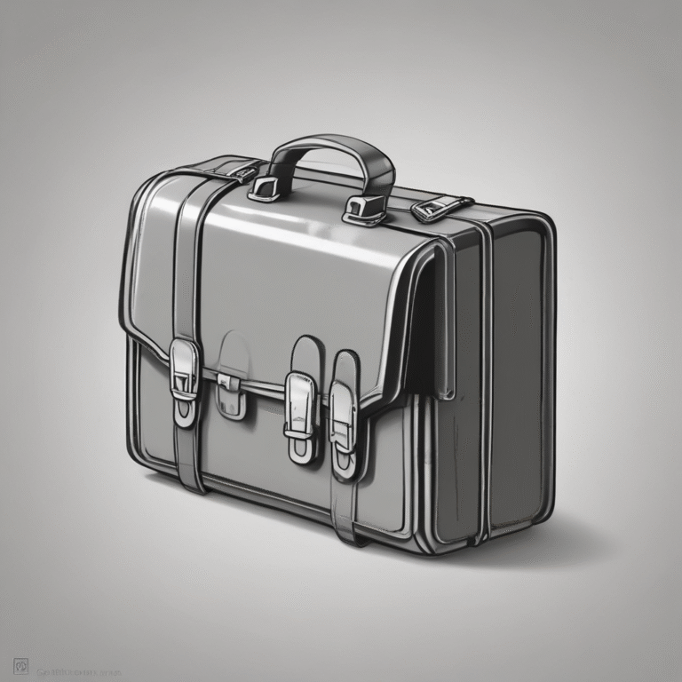 A locked briefcase.