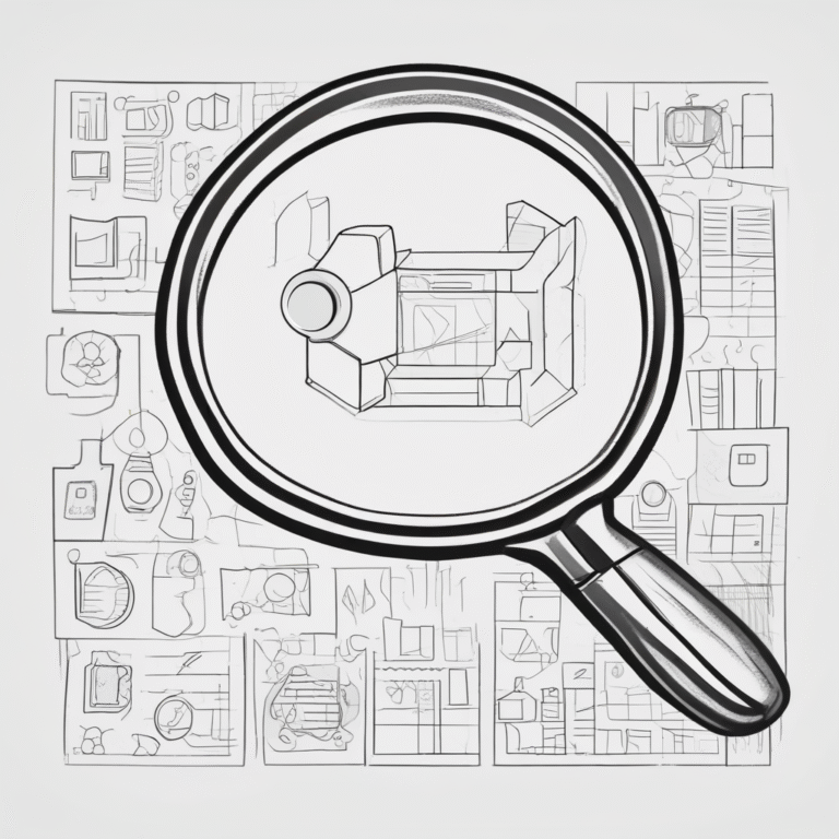 A magnifying glass illustrating the scrutiny and oversight required in AI development and deployment.